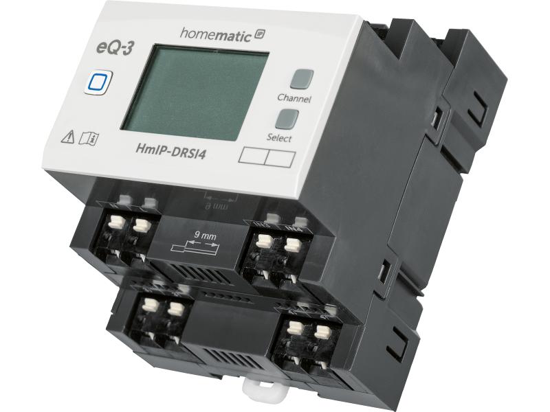Homematic IP Funk-Schaltaktor für Hutschienenmontage 4-fach