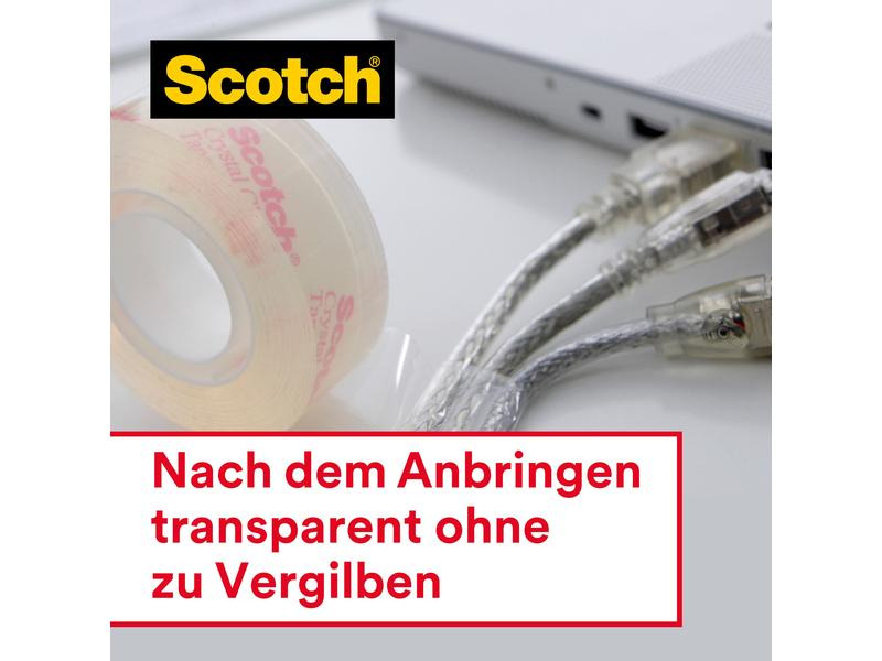 Scotch Klebeband Crystal 1.9 cm x 33 m 14 Rollen