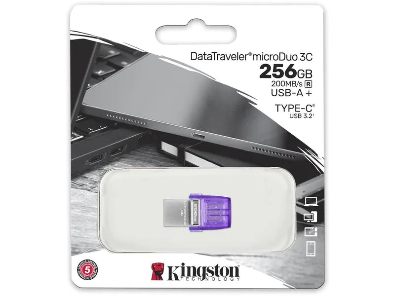 Kingston USB-Stick DT MicroDuo 3C 256 GB