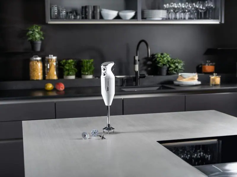 Bamix Stabmixer M250 Prime, Chrom/Weiss