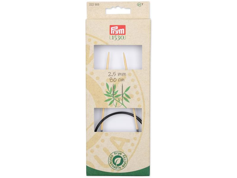 Prym Rundstricknadel BAMBUS 2.50 mm, 80 cm