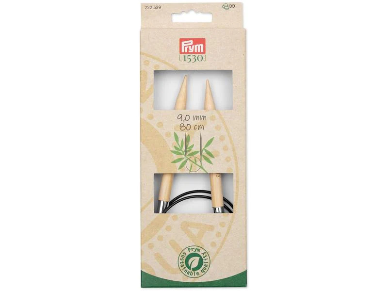 Prym Rundstricknadel BAMBUS 9.00 mm, 80 cm