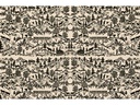 Hubatka Tischläufer Swissness 35x 135 cm, Nature/Schwarz