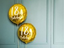 Partydeco Folienballon 18th Birthday Gold/Weiss