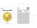 Partydeco Folienballon 18th Birthday Gold/Weiss