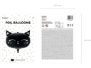 Partydeco Folienballon Cat Gold/Schwarz