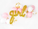 Partydeco Folienballon Girl 77 x 70 cm Gold, 1 Stück
