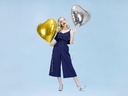 Partydeco Folienballon Herz Gold