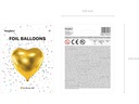 Partydeco Folienballon Herz Gold