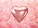 Partydeco Folienballon Herz Rosegold