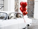 Partydeco Folienballon Herz Rot