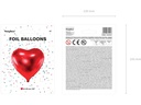 Partydeco Folienballon Herz Rot