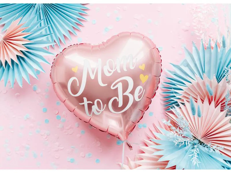 Partydeco Folienballon Mom to be Rosa