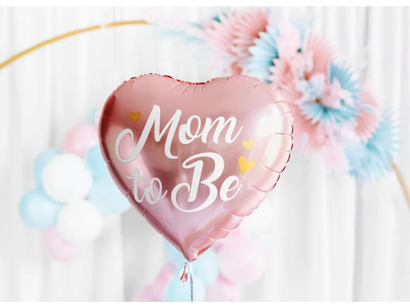 Partydeco Folienballon Mom to be Rosa