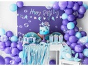Partydeco Folienballon Narwhal Blau