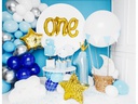 Partydeco Folienballon Number 1 Blau/Gold