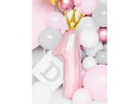 Partydeco Folienballon Number 1 Gold/Rosa