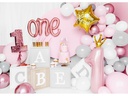 Partydeco Folienballon Number 1 Gold/Rosa