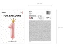Partydeco Folienballon Number 1 Gold/Rosa