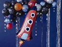 Partydeco Folienballon Rocket Mehrfarbig