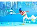 Partydeco Folienballon Shark Blau