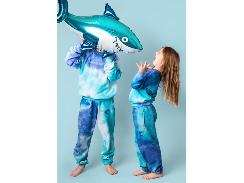 Partydeco Folienballon Shark Blau