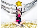 Partydeco Folienballon Star Gold