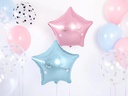 Partydeco Folienballon Star Hellblau