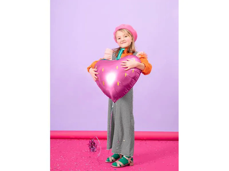 Partydeco Folienballon Strawberry Pink