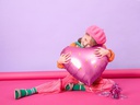 Partydeco Folienballon Strawberry Pink