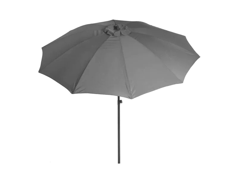 COCON Sonnenschirm TR-004, Ø 270 cm, Push-up, Grau
