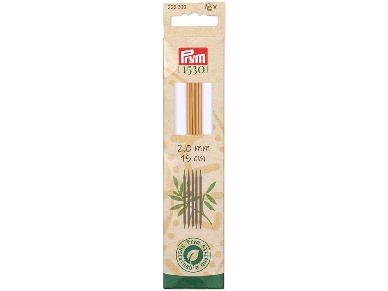 Prym Stricknadeln BAMBUS 2.00 mm, 15 cm