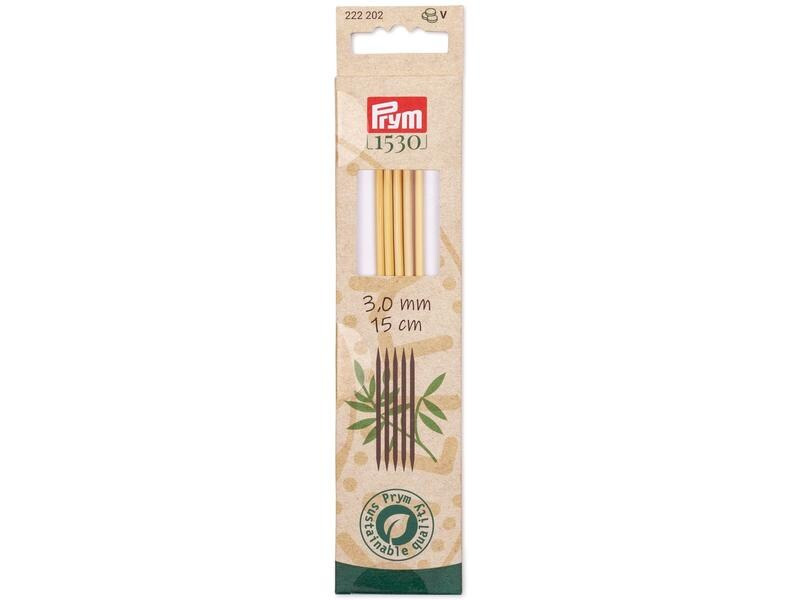 Prym Stricknadeln BAMBUS 3.00 mm, 15 cm