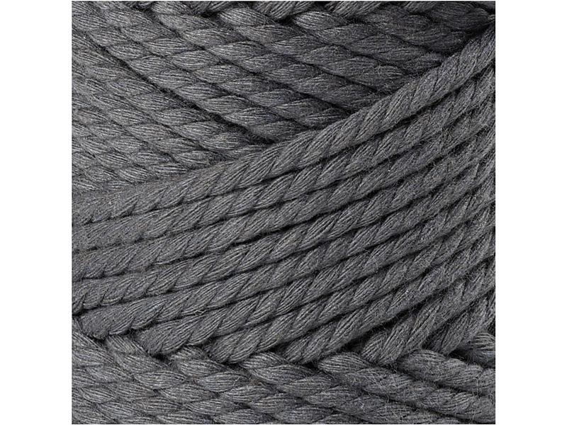 Creativ Company Baumwollgarn Makramee Rope 330 g, Grau