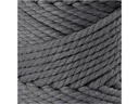 Creativ Company Baumwollgarn Makramee Rope 330 g, Grau