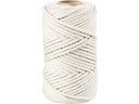 Creativ Company Baumwollgarn Makramee Rope 330 g, Weiss