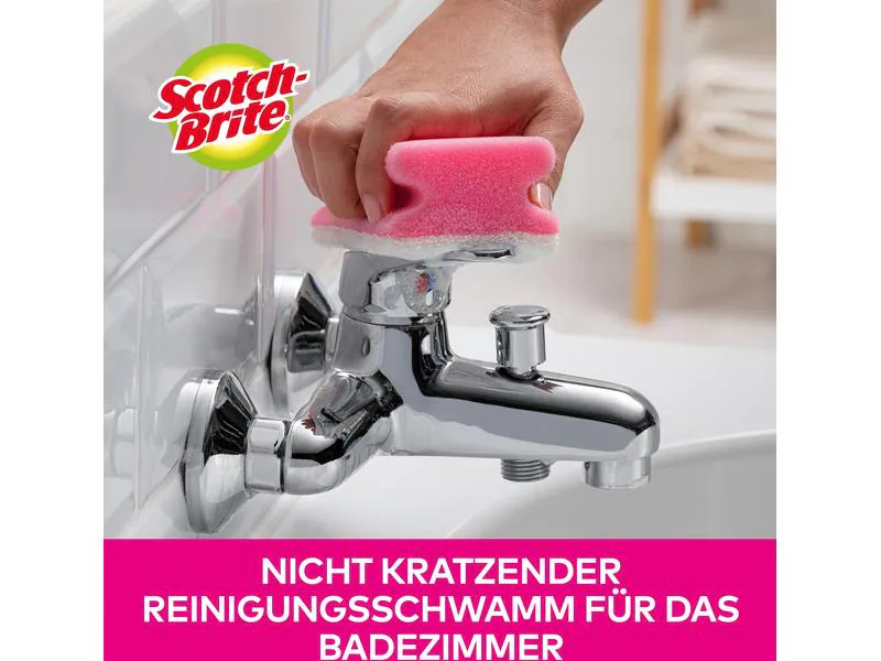 Scotch-Brite Schwamm 3M Scotch-Brite Bad 16 Stück Pink