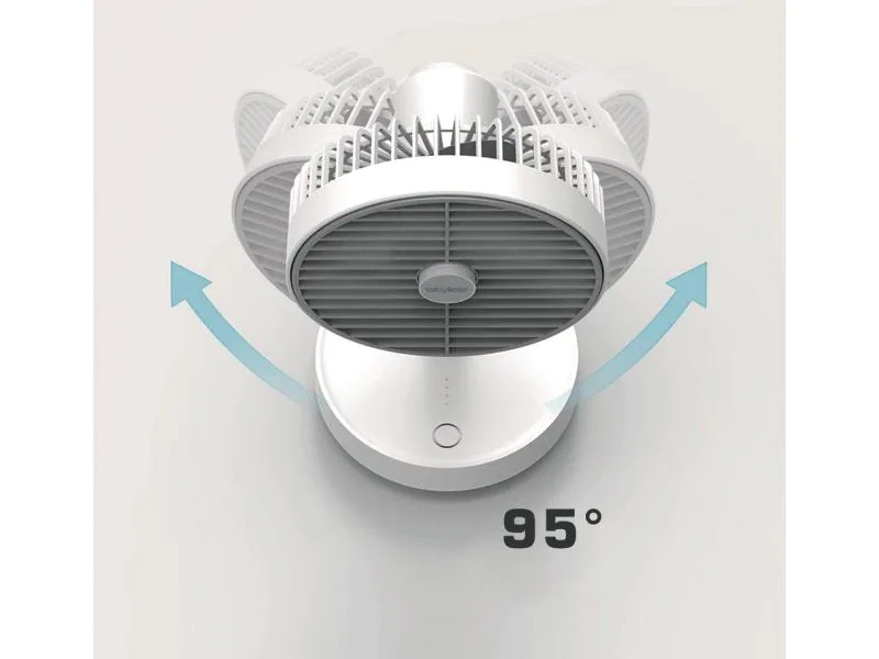 Stylies by Koenig Tischventilator Lyra Weiss/Grau