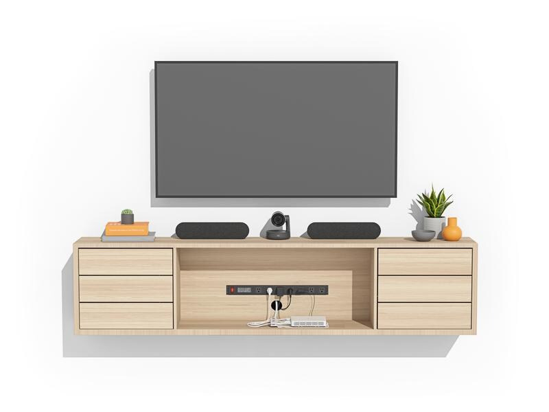 Logitech Compute-Halterung mit Kabelführungsklemme für RoomMate