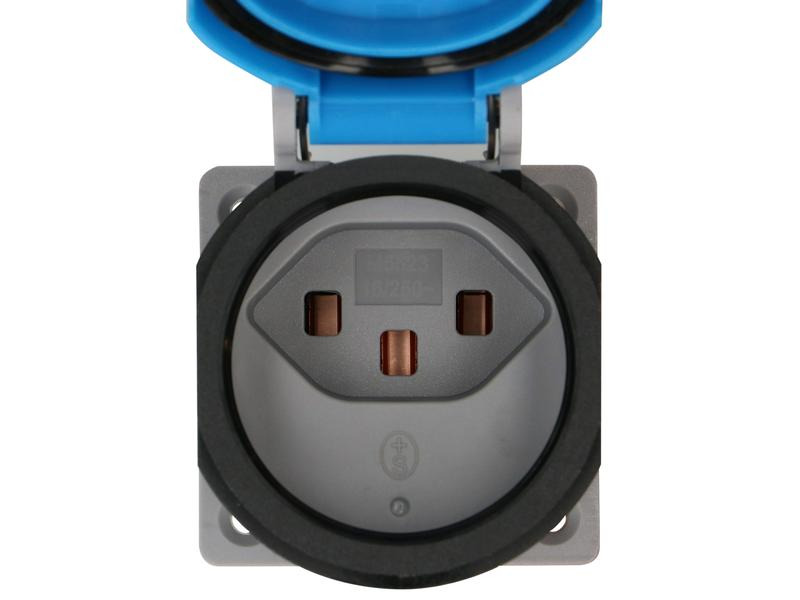Max Hauri Einbausteckdose IP55 Typ 23 L+N+PE