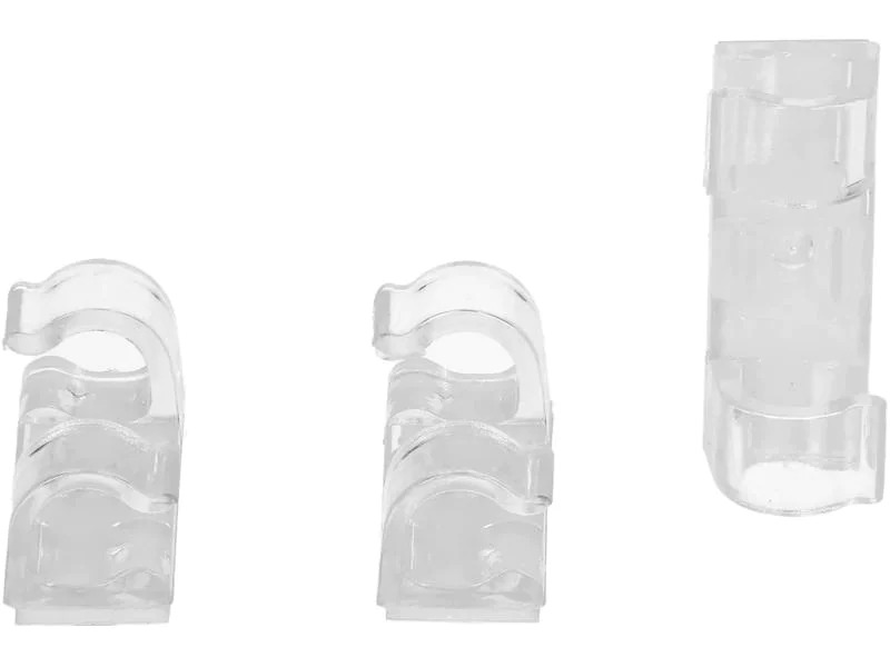 Max Hauri Kabel-Clip Set 8 mm, transparent, 18 Stück