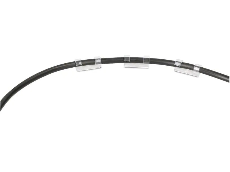 Max Hauri Kabel-Clip Set 8 mm, transparent, 18 Stück