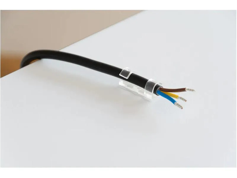 Max Hauri Kabel-Clip Set 8 mm, transparent, 18 Stück