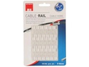 Max Hauri Kabel-Clip Set 8 mm, transparent, 18 Stück