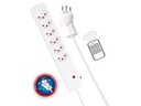 Max Hauri Steckdosenleiste Safety Line 6 x Typ 13