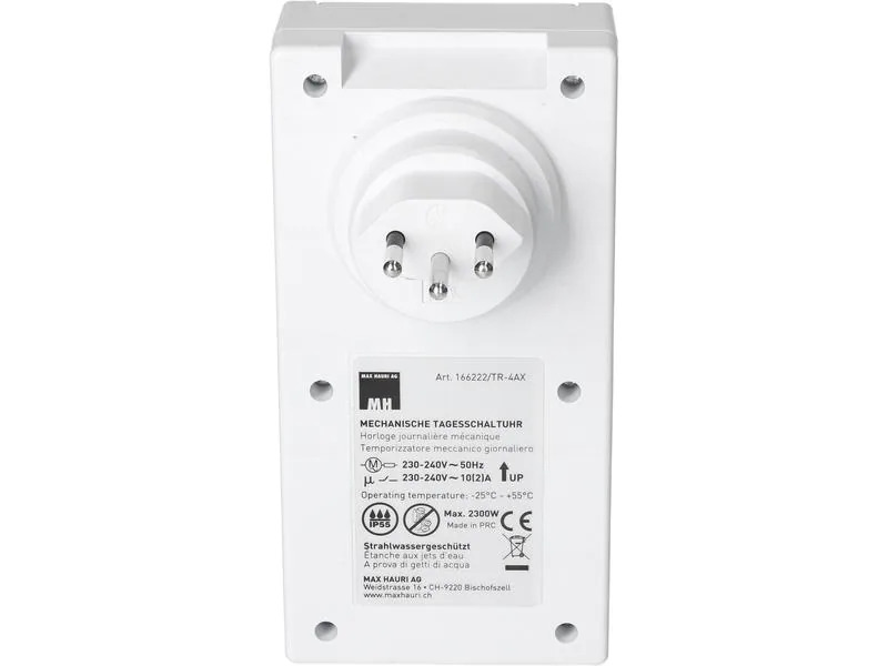 Max Hauri Zeitschaltuhr IP55 24 h Mechanisch