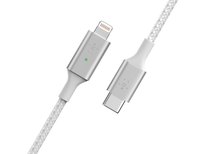 Belkin USB-Ladekabel Boost Charge LED USB-C – Lightning 1.2 m