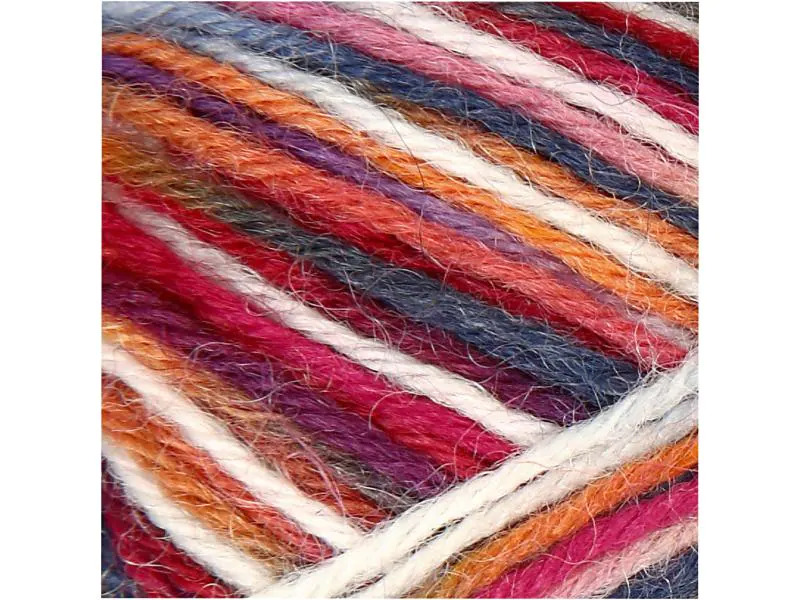 Creativ Company Wolle 50 g für Socken, Blau/Rot