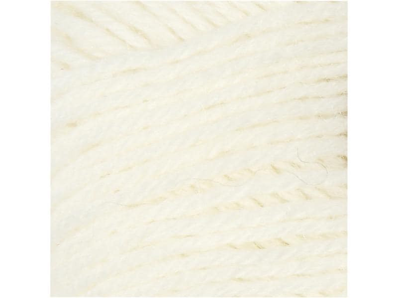 Creativ Company Wolle 50 g für Socken, Weiss