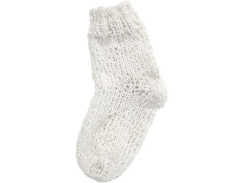 Creativ Company Wolle 50 g für Socken, Weiss